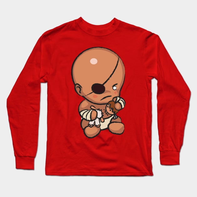 Street Fighter Babies: Sagat Long Sleeve T-Shirt by ohshirtdotnet